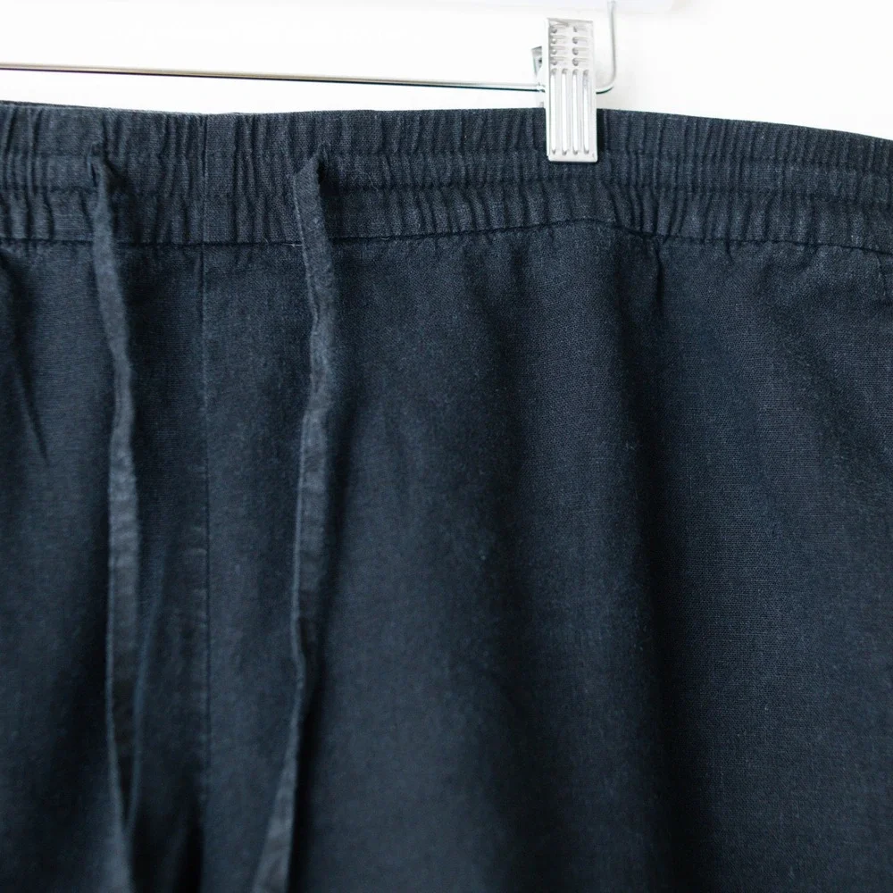 Old Navy Mid-Rise Cuffed Linen-Blend 4